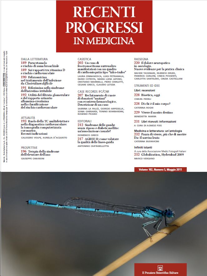 2011 Vol. 102 N. 5 Maggio