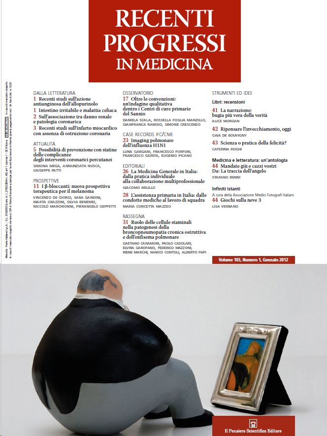 2012 Vol. 103 N. 1 Gennaio