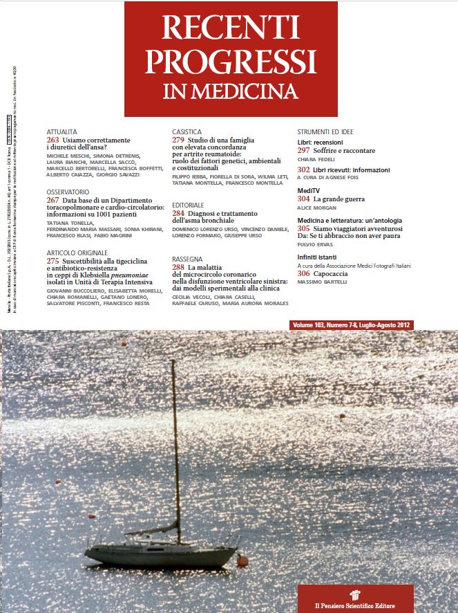 2012 Vol. 103 N. 7 Luglio-Agosto