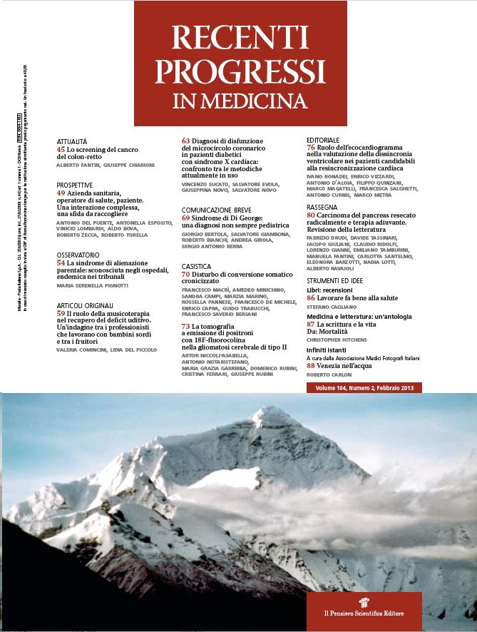 2013 Vol. 104 N. 2 Febbraio