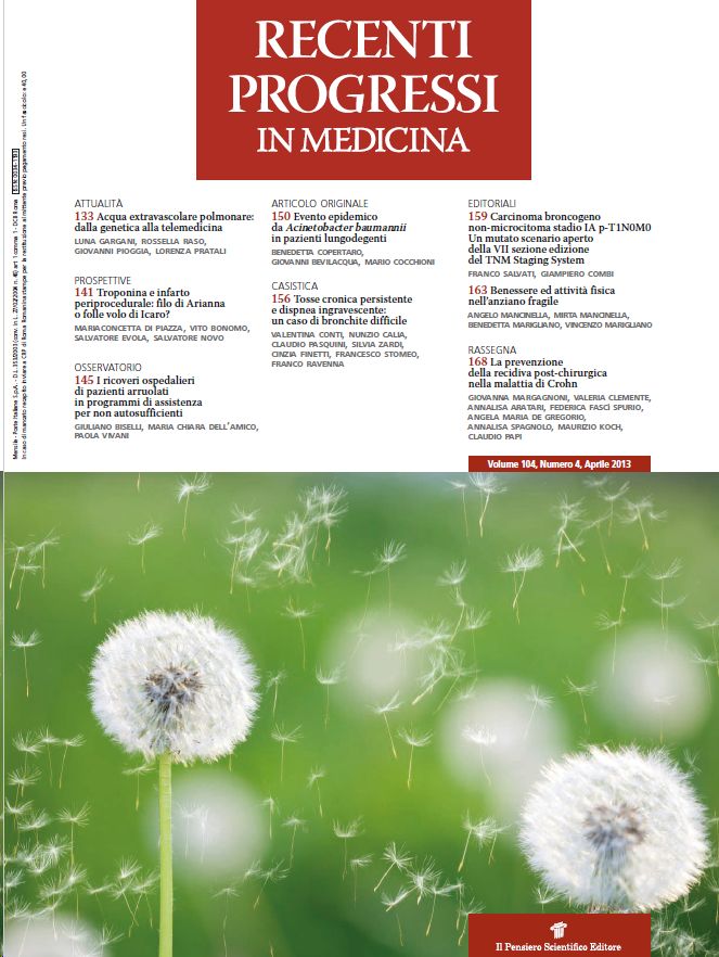 2013 Vol. 104 N. 4 Aprile