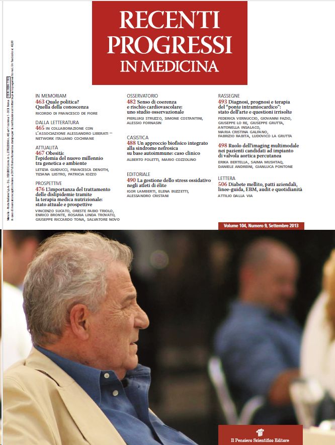 2013 Vol. 104 N. 9 Settembre