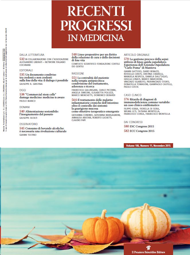 2015 Vol. 106 N. 11 Novembre