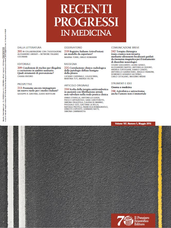 2016 Vol. 107 N. 5 Maggio