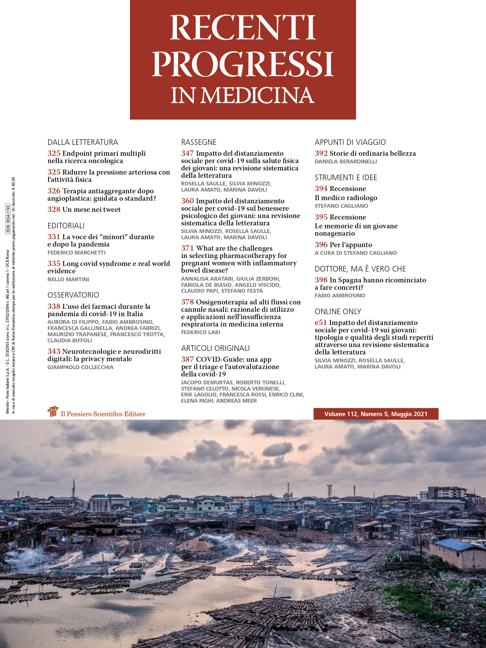 2021 Vol. 112 N. 5 Maggio