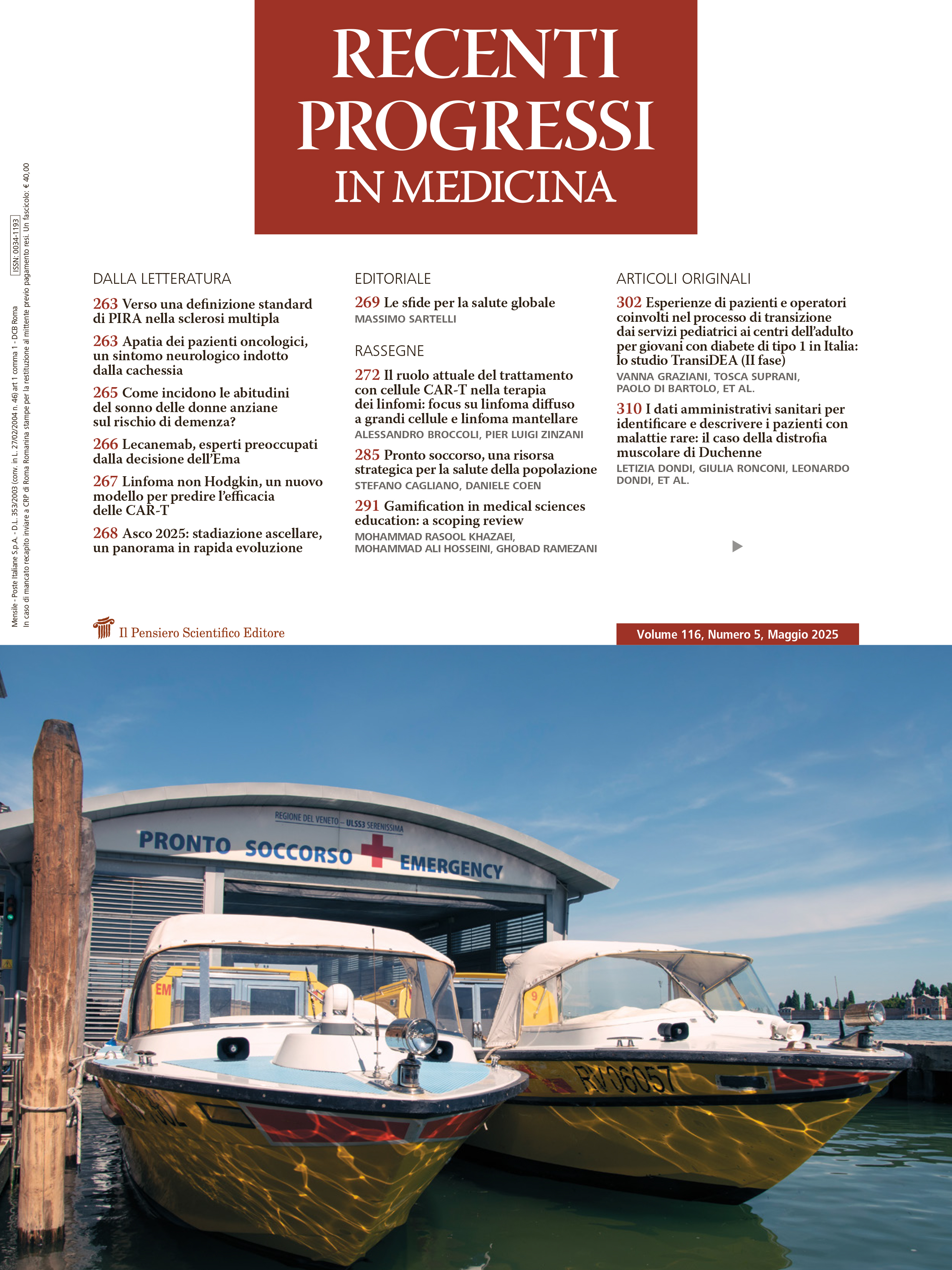 2025 Vol. 116 N. 5 Maggio