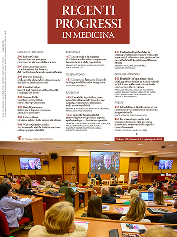 2025 Vol. 116 N. 7-8 Luglio-Agosto