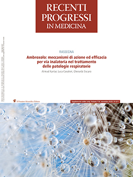 2025 Vol. 116 Suppl. 1 al N. 11 NovembreAmbroxolo: meccanismi di azione ed efficacia per via inalatoria nel trattamento delle patologie respiratorie