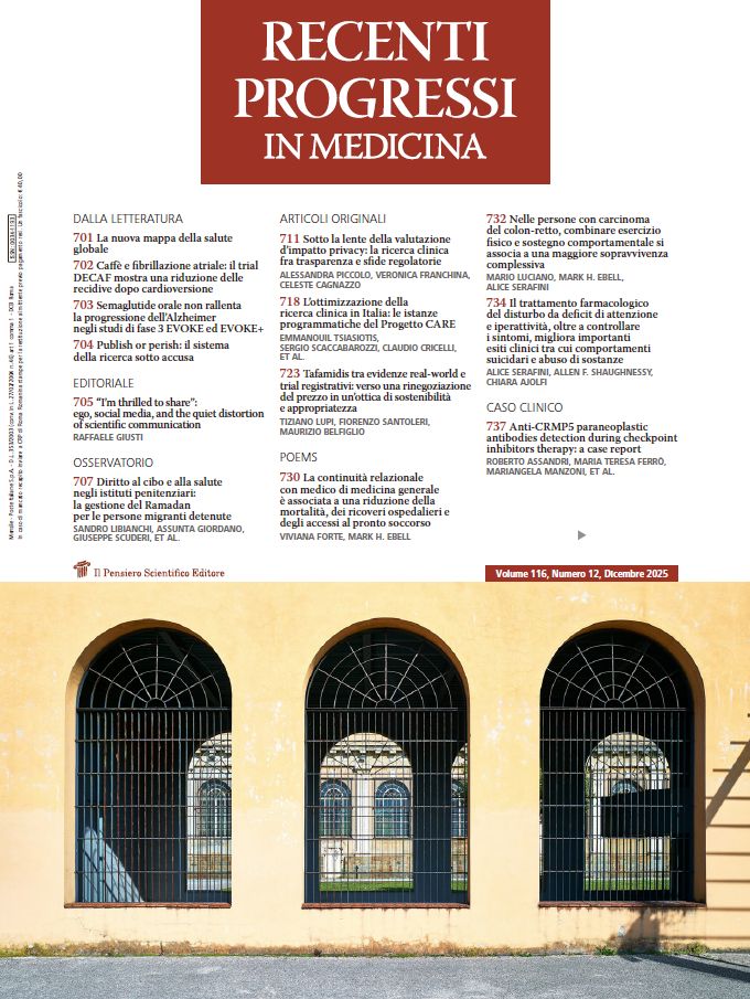 2025 Vol. 116  N. 12 Dicembre