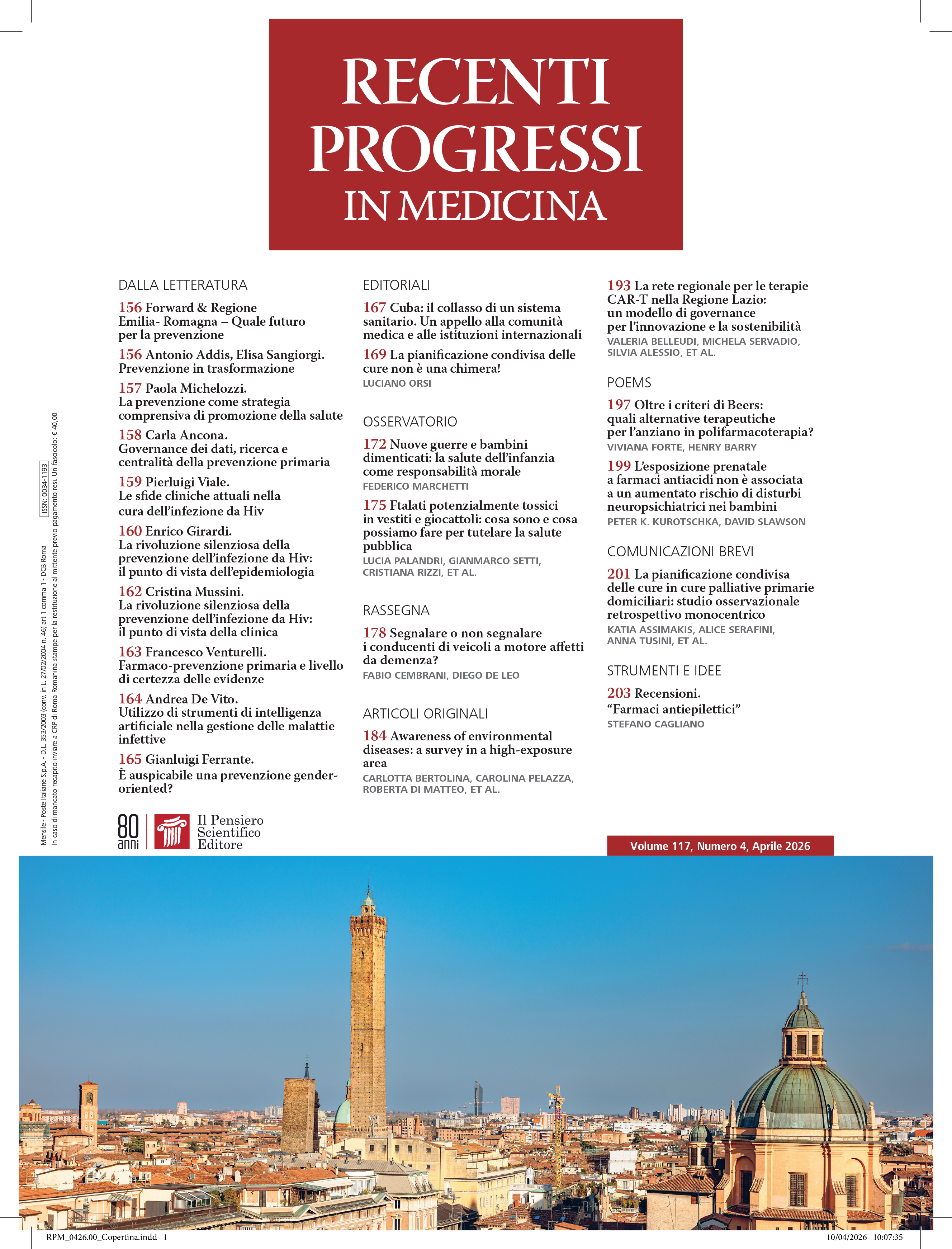 2026 Vol. 117 N. 4 Aprile