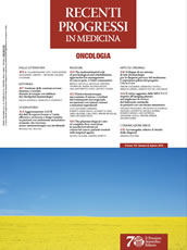Recenti Progressi in Oncologia, Agosto 2016